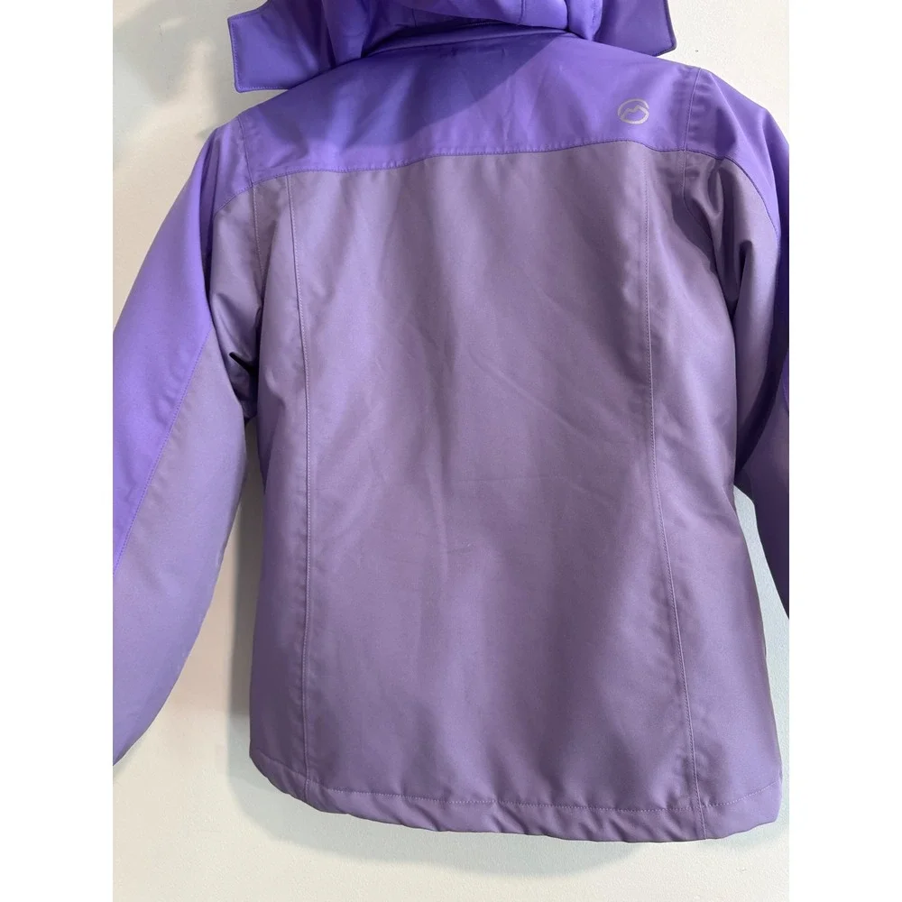 Magellan Outdoors Winter Jacket Girls L 12-14 Purple Insulated Galaxy Lining